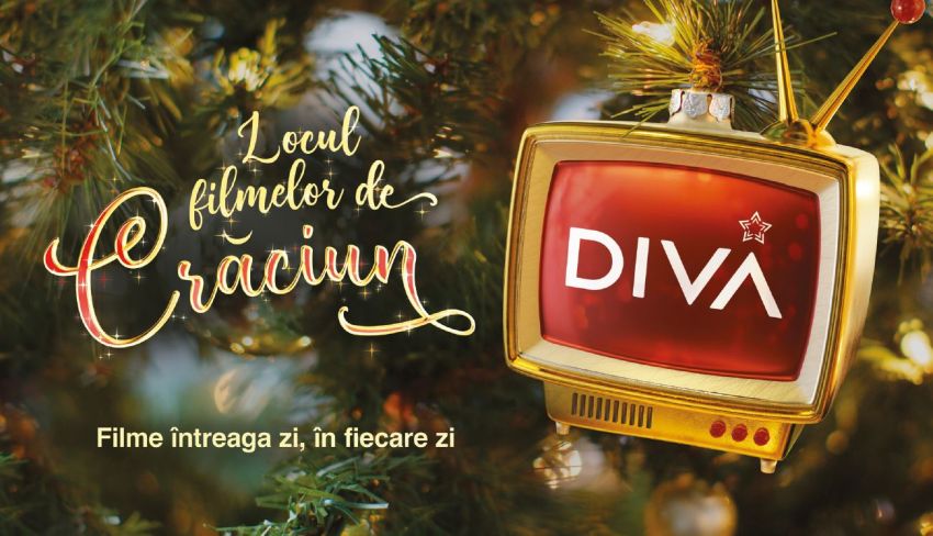 Marcati 16 octombrie in calendare, pentru ca  DIVA devine locul filmelor de Craciun!